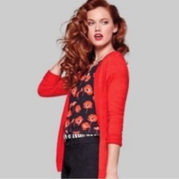 Cabi #3251 Flounders Poppy Floral Short Sleeve Popover Blouse - Picture 1 of 10